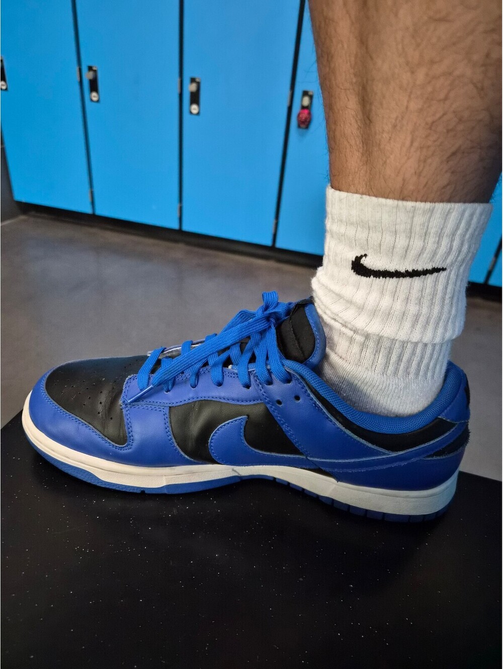 Nike Dunk Low Hyper Cobalt DD1391-001 Mens 11.5 Black Blue Excellent